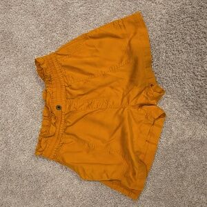 Womens Small Mustard Yellow Short Elastic Waist Jessica Simpson